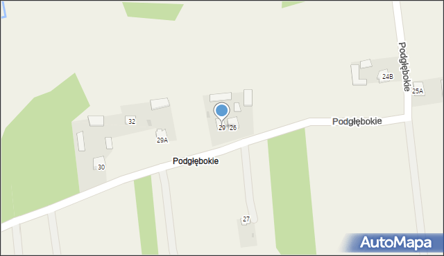 Podgłębokie, Podgłębokie, 29, mapa Podgłębokie