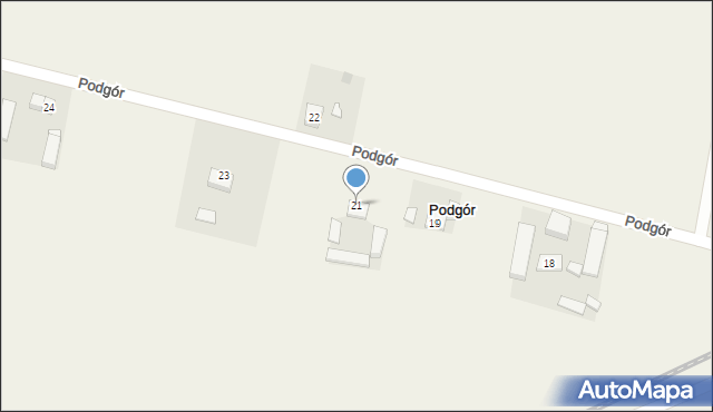 Podgór, Podgór, 21, mapa Podgór