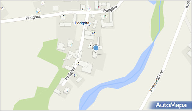 Podgóra, Podgóra, 5, mapa Podgóra