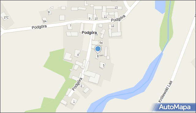 Podgóra, Podgóra, 6, mapa Podgóra