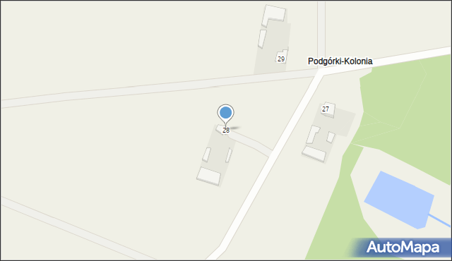 Podgórki, Podgórki, 28, mapa Podgórki