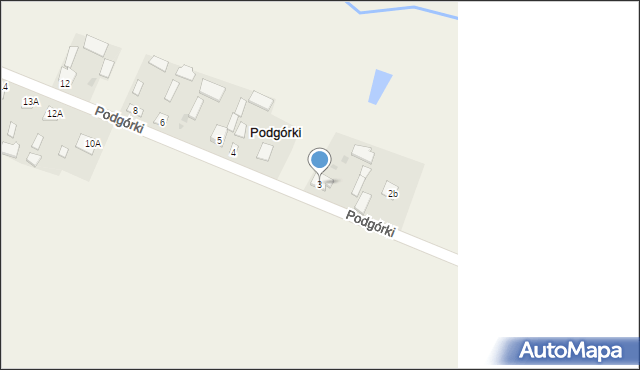 Podgórki, Podgórki, 3, mapa Podgórki