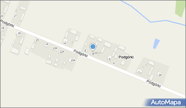 Podgórki, Podgórki, 6, mapa Podgórki