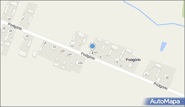 Podgórki, Podgórki, 8, mapa Podgórki