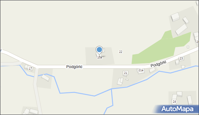 Podgórki, Podgórki, 10a, mapa Podgórki