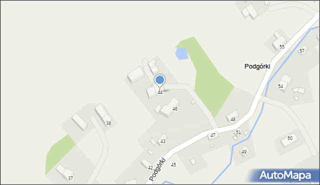 Podgórki, Podgórki, 44, mapa Podgórki