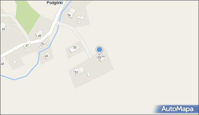 Podgórki, Podgórki, 53, mapa Podgórki