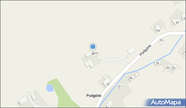 Podgórki, Podgórki, 56, mapa Podgórki