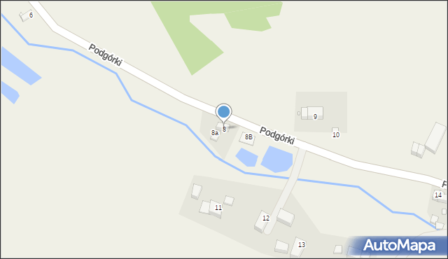 Podgórki, Podgórki, 8, mapa Podgórki