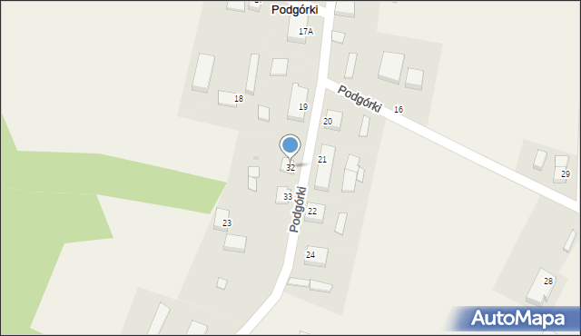 Podgórki, Podgórki, 32, mapa Podgórki