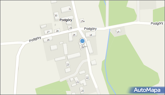 Podgóry, Podgóry, 24, mapa Podgóry