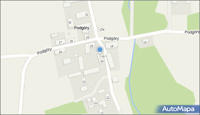 Podgóry, Podgóry, 24a, mapa Podgóry