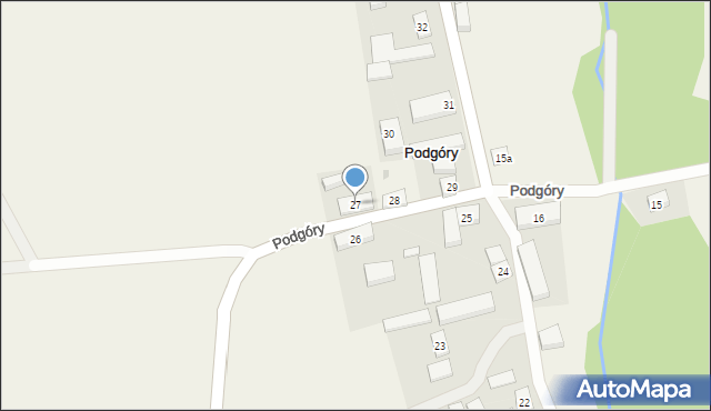 Podgóry, Podgóry, 27, mapa Podgóry