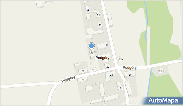 Podgóry, Podgóry, 30, mapa Podgóry