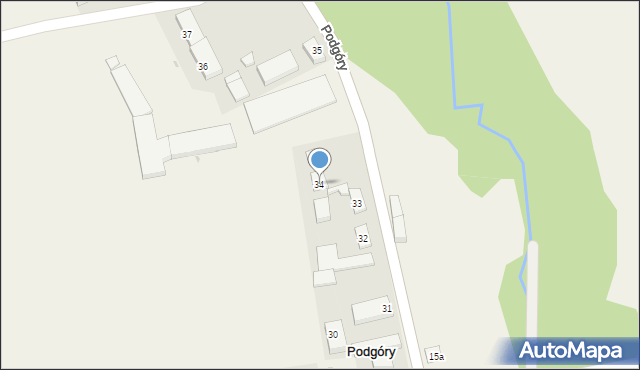 Podgóry, Podgóry, 34, mapa Podgóry