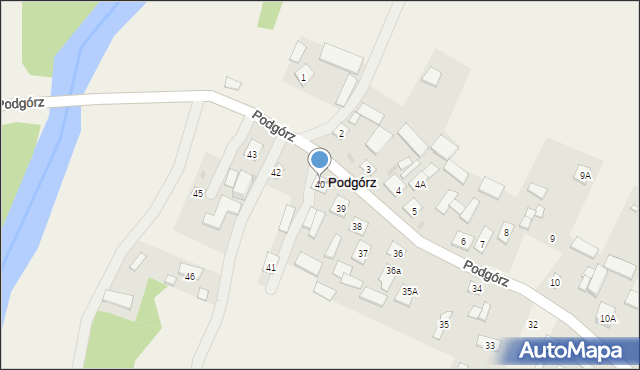 Podgórz, Podgórz, 40, mapa Podgórz