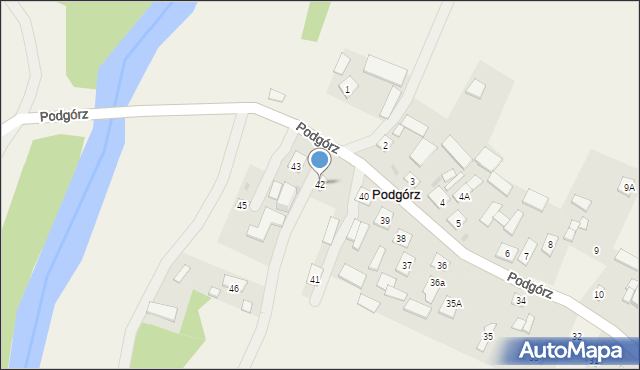 Podgórz, Podgórz, 42, mapa Podgórz