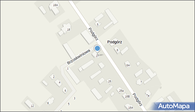 Podgórz, Podgórz, 17, mapa Podgórz