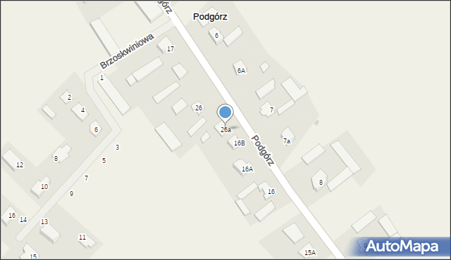 Podgórz, Podgórz, 26a, mapa Podgórz