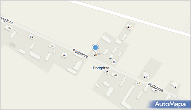 Podgórze, Podgórze, 48, mapa Podgórze