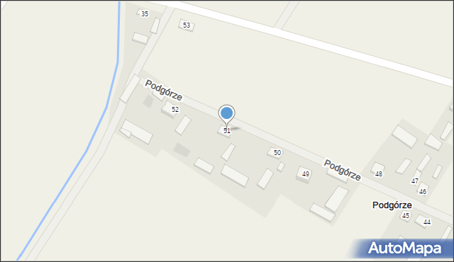 Podgórze, Podgórze, 51, mapa Podgórze