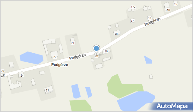 Podgórze, Podgórze, 20, mapa Podgórze