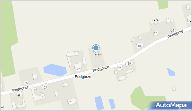 Podgórze, Podgórze, 21, mapa Podgórze