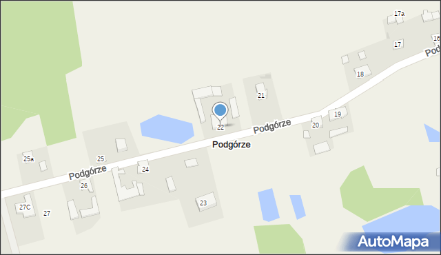 Podgórze, Podgórze, 22, mapa Podgórze