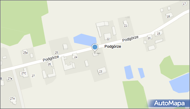 Podgórze, Podgórze, 23, mapa Podgórze