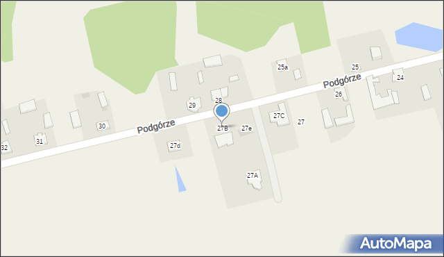 Podgórze, Podgórze, 27B, mapa Podgórze