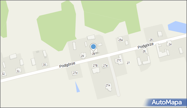 Podgórze, Podgórze, 28, mapa Podgórze