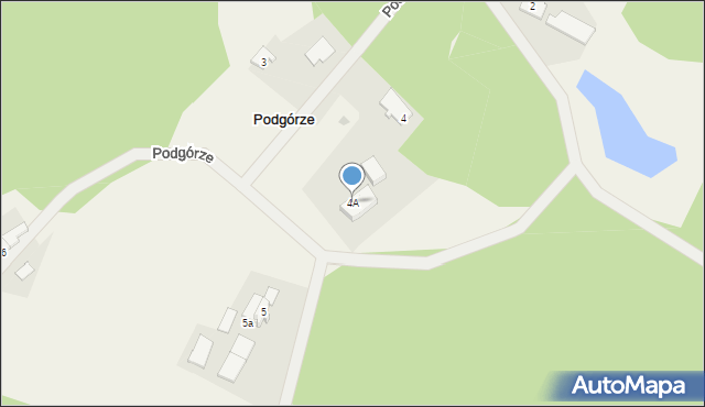 Podgórze, Podgórze, 4A, mapa Podgórze