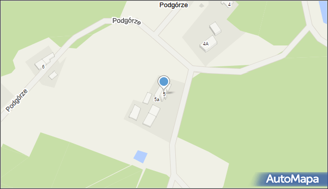 Podgórze, Podgórze, 5, mapa Podgórze