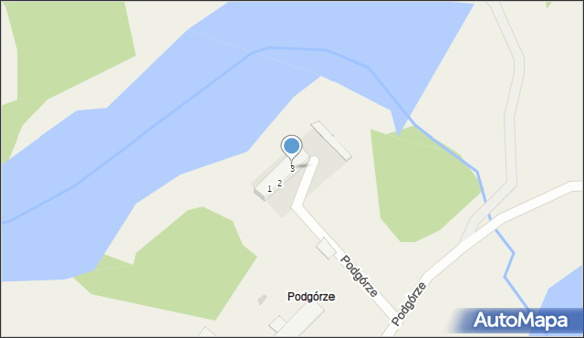 Podgórze, Podgórze, 3, mapa Podgórze