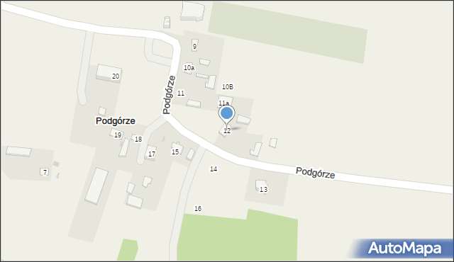 Podgórze, Podgórze, 12, mapa Podgórze