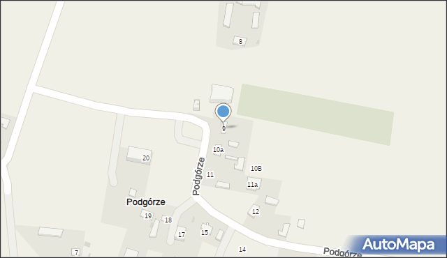 Podgórze, Podgórze, 9, mapa Podgórze