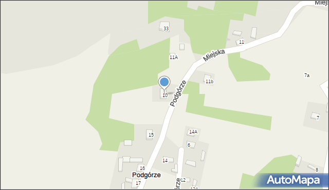 Podgórze, Podgórze, 10, mapa Podgórze