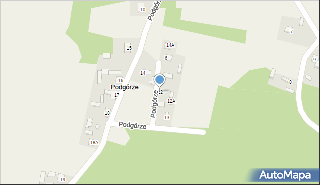 Podgórze, Podgórze, 12, mapa Podgórze