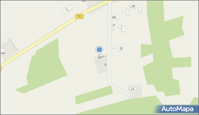 Podgórze, Podgórze, 25A, mapa Podgórze