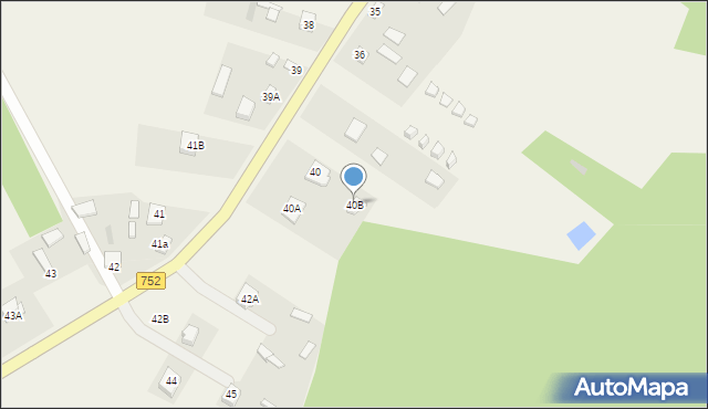 Podgórze, Podgórze, 40B, mapa Podgórze