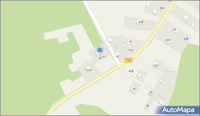 Podgórze, Podgórze, 43, mapa Podgórze