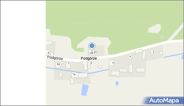 Podgórze, Podgórze, 6a, mapa Podgórze