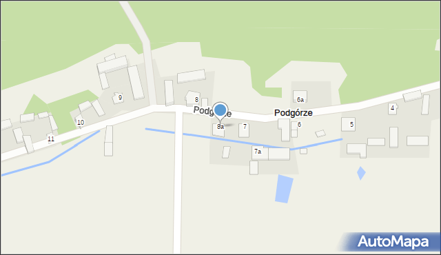 Podgórze, Podgórze, 8a, mapa Podgórze