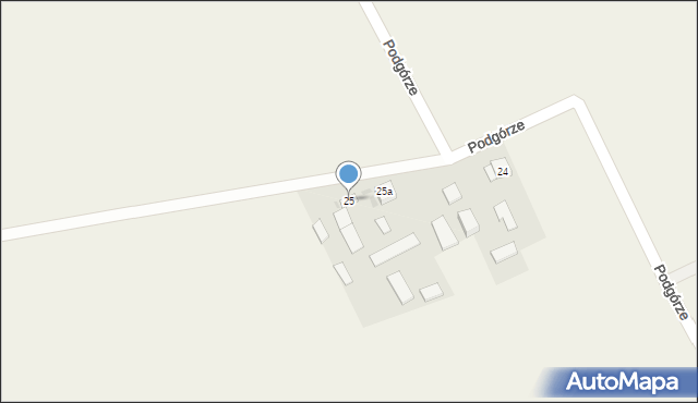 Podgórze, Podgórze, 25, mapa Podgórze