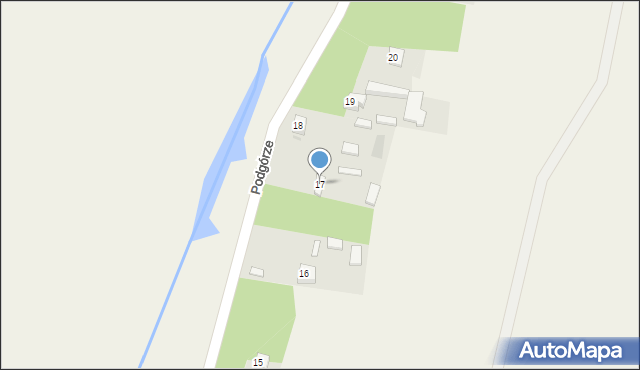 Podgórze, Podgórze, 17, mapa Podgórze