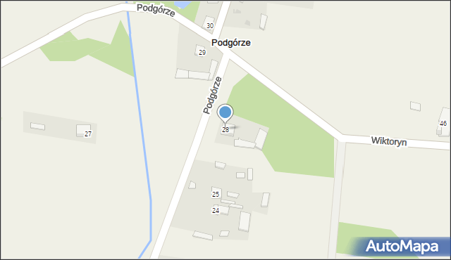 Podgórze, Podgórze, 28, mapa Podgórze