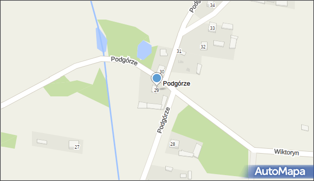 Podgórze, Podgórze, 29, mapa Podgórze