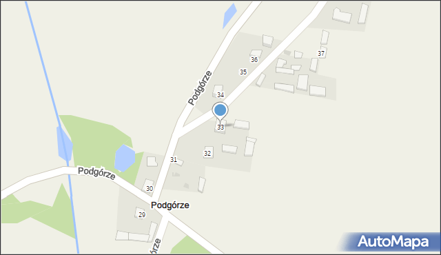 Podgórze, Podgórze, 33, mapa Podgórze