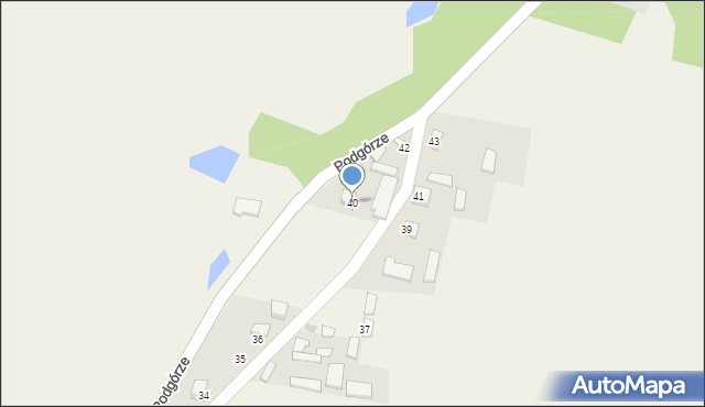 Podgórze, Podgórze, 40, mapa Podgórze