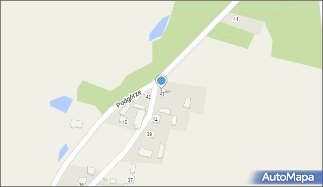 Podgórze, Podgórze, 43, mapa Podgórze